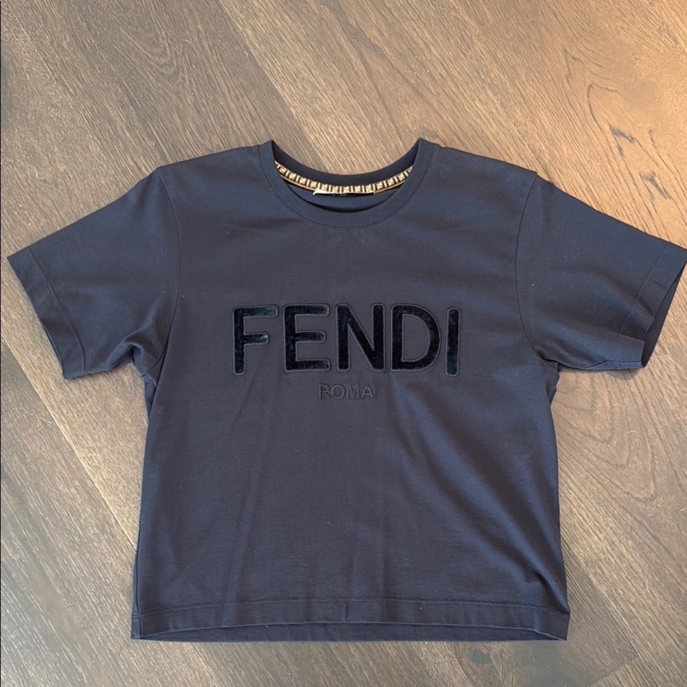 Fendi Navy Blue T-Shirt